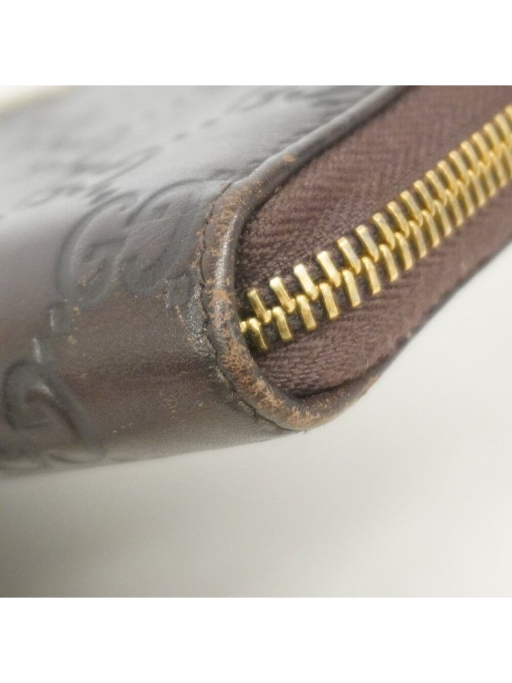 Gucci Wallet Guccissima Leather Brown Gold - Picture 5 of 8